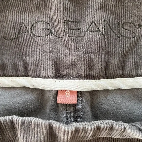 JAG High-Rise Straight Leg Pull-On Stretch Corduroy Pant in Gray - Size 8 - Picture 11 of 16